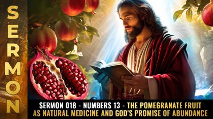 Sermon #018 - Numbers 13 - The POMEGRANATE fruit as natural medicine and God's promise of ABUNDANCE