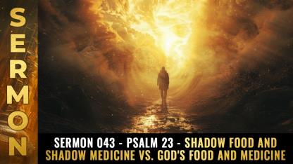 Sermon #043 - Psalm 23 - Shadow food and shadow medicine vs. GOD'S FOOD and medicine