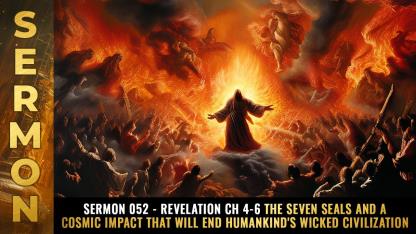 Sermon #052 - Revelation Ch 4-6 The SEVEN SEALS and a COSMIC IMPACT that will end humankind's wicked civilization