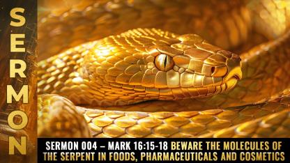 Sermon 004 - Mark 16:15-18 Beware the molecules of THE SERPENT in foods, pharmaceuticals and cosmetics