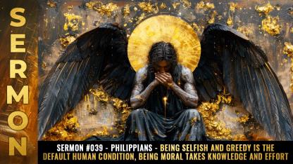 Sermon #039 - Philippians - Being SELFISH and greedy is the default human condition, being MORAL takes knowledge and effort