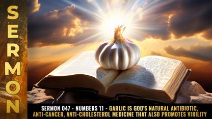 Sermon #047 - Numbers 11 - GARLIC is God's natural antibiotic, anti-cancer, anti-cholesterol medicine that also promotes VIRILITY